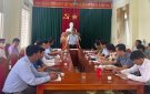 Đồng chí Nguyễn Thế Anh kiểm tra tiến độ xây dựng NTM trên địa bàn xã