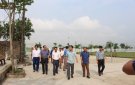 Đồng chí Bí thư Huyện uỷ kiểm tra tiến độ xây dựng Nông thôn mới nâng cao tại xã thiệu Duy