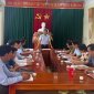 Đồng chí Nguyễn Thế Anh kiểm tra tiến độ xây dựng NTM trên địa bàn xã